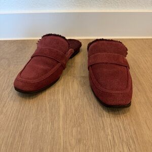 Lucky Brand Caydim Burgundy Mule Loafers